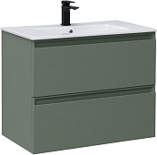 Allen Brau Eclipse Тумба под раковину, подвесная 80x46x63,4 см, цвет: олива матовая 1.E1002.CGM