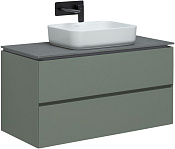 Allen Brau Infinity Тумба под раковину, подвесная 99,2x45,6x50,7h см, цвет: олива матовая 1.21003.CGM