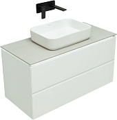 Allen Brau Infinity Тумба под раковину, подвесная 99,2x45,6x50,7h см, цвет: белый матовый 1.21003.WM