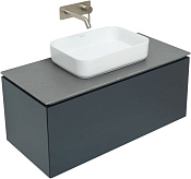 Allen Brau Infinity Тумба под раковину, подвесная 99,2x45,6x41,2h см, цвет: матовый антрацит 1.21004.AM