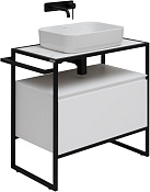 Allen Brau Priority Тумба под раковину, напольная 80x45x75h см, цвет: белый матовый 1.31002.WM