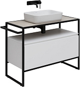 Allen Brau Priority Тумба под раковину, напольная 99,8x45x75h см, цвет: белый матовый 1.31003.WM