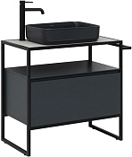 Allen Brau Priority Тумба под раковину, напольная 80x45x75h см, цвет: антрацит матовый 1.31002.AM