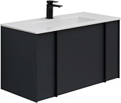 Allen Brau Reality Тумба под раковину, подвесная 90x46,2x50h см, цвет: антрацит матовый 1.32006.AM