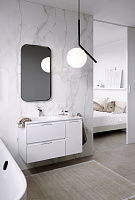 Aqwella Accent Подвесная тумба 90 см, левая, цвет: белый ACC0109LW