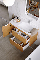 Aqwella Accent Подвесная тумба 90 см, правая, цвет: дуб золотой ACC0109RDZ