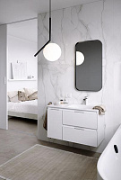 Aqwella Accent Подвесная тумба 90 см, правая, цвет: белый ACC0109RW