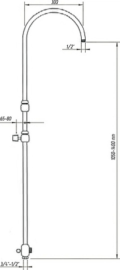 Душевая стойка Migliore Arco ML.ARC-36.253.CR