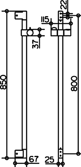 Keuco Edition 300 Душевая штанга, цвет: хром 54985 010800