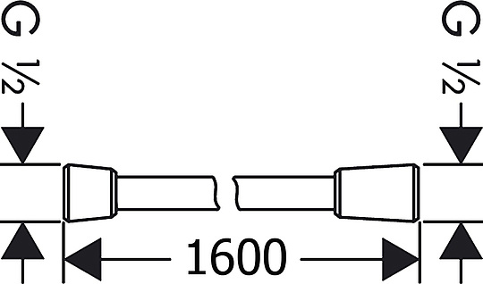 Keuco Душевой шланг 160см, цвет: хром 54995 011600