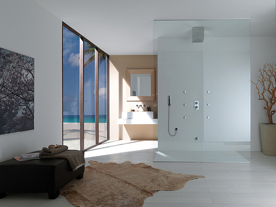 Bossini Cube Душевой гарнитур: ручной душ, держатель, подвод воды, шланг, цвет: chrome C50001.030