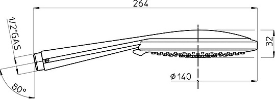 Bossini Flat Душевой гарнитур: штанга для душа, ручной душ, шланг 150 см, цвет: chrome D45002.030