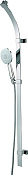Bossini Flat Душевой гарнитур: штанга для душа, ручной душ, шланг 150 см, цвет: chrome D45002.030