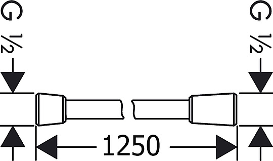 Keuco Elegance New Душевой шланг 125 см цвет: хром 54995 011200