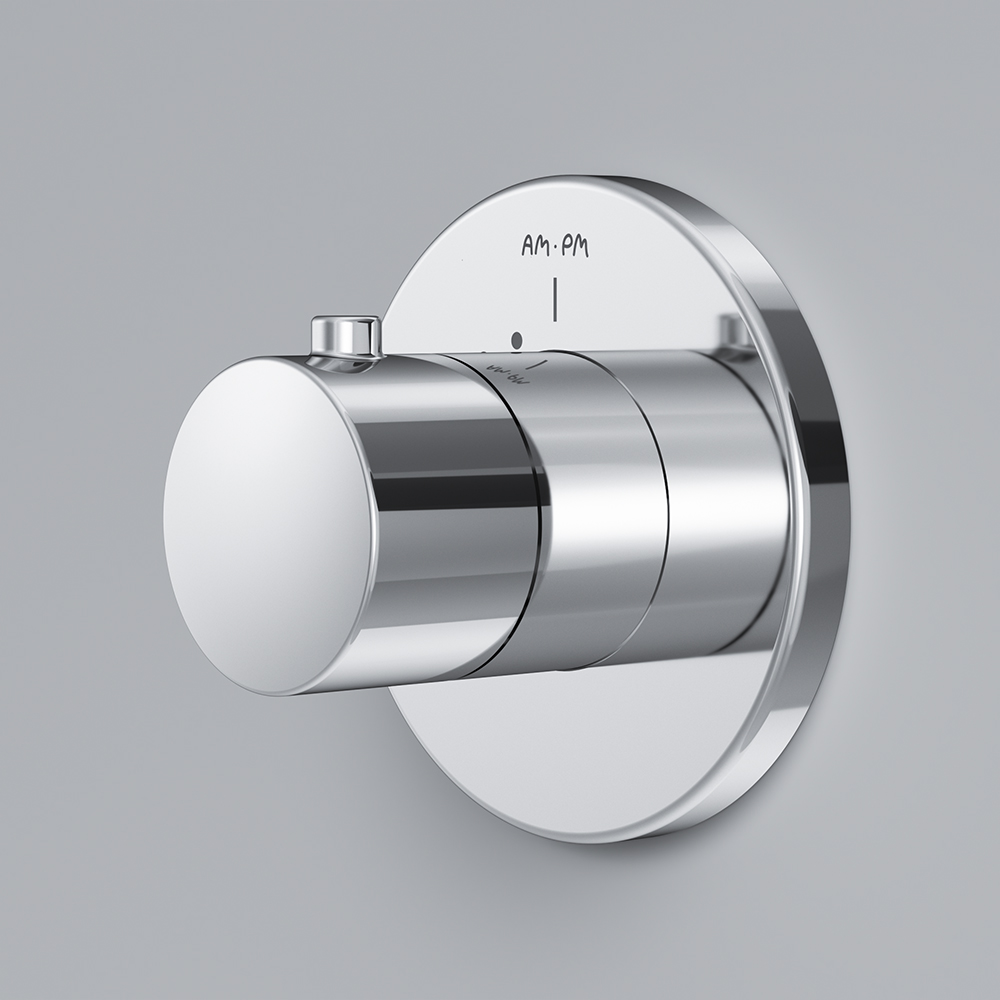 Am.Pm Запорный вентиль встраиваемый с внутренней частью, цвет: хром глянцевый F0800200