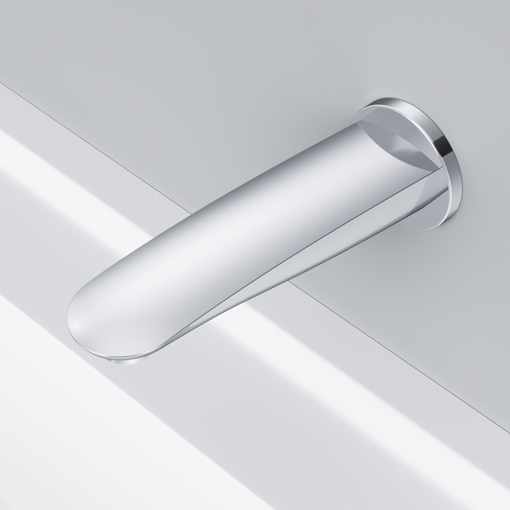 Am.Pm Like Излив настенный для ванны 11,7 см, цвет: хром глянцевый F8070000