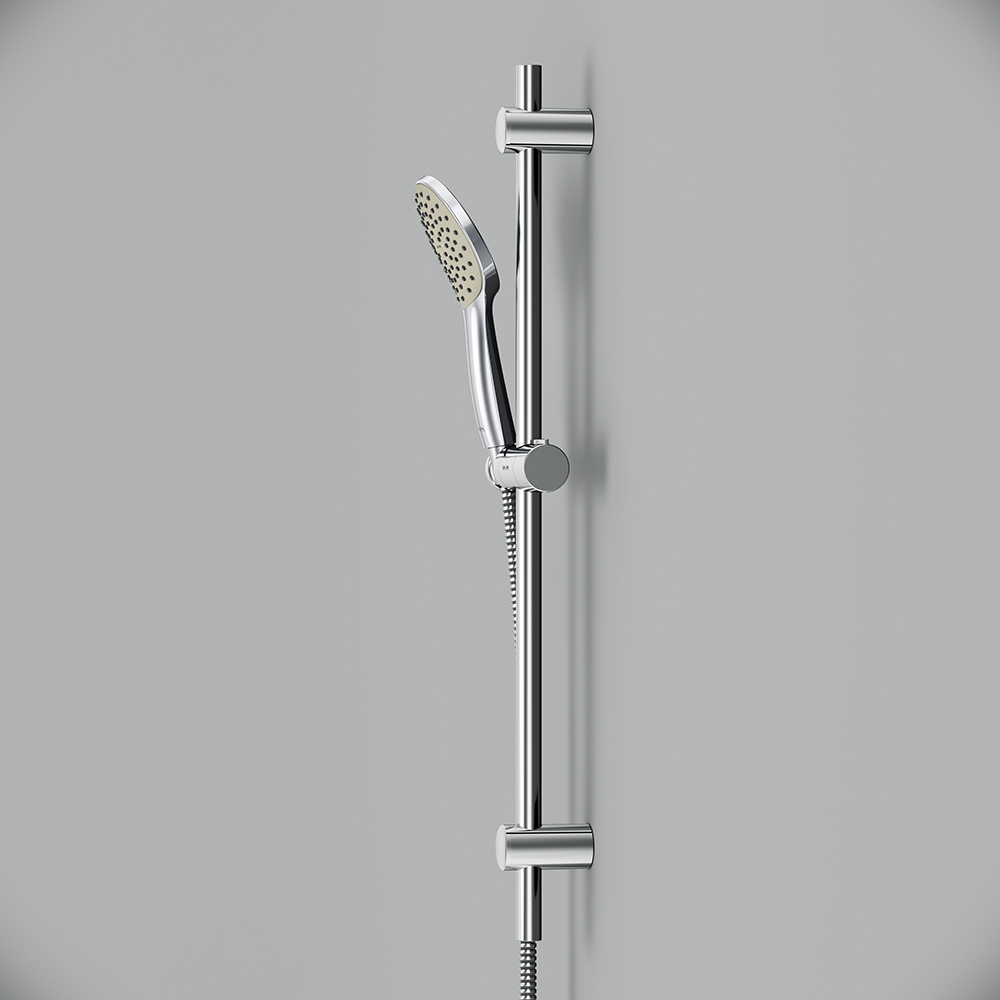 Am.Pm Gem Душевой гарнитур: штанга, шланг, лейка, высота 70 см, цвет: хром глянцевый F0190000