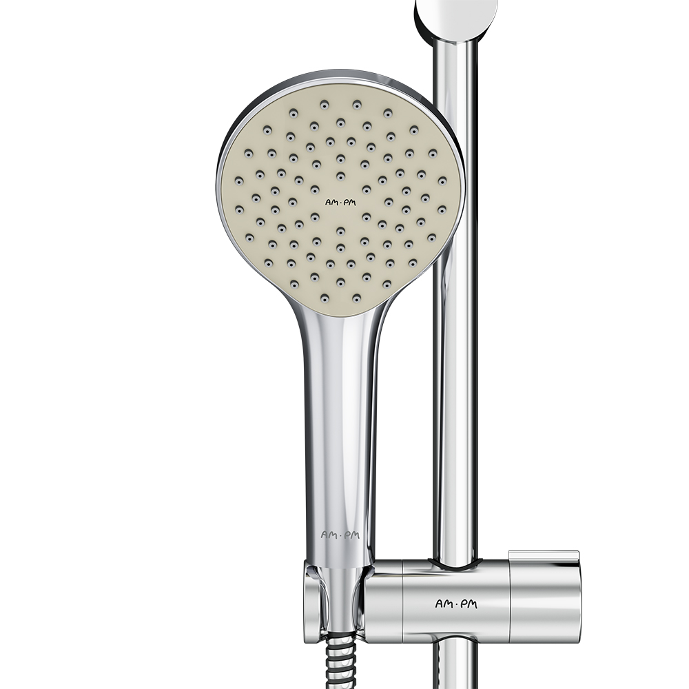 Am.Pm Gem Душевой гарнитур: штанга, шланг, лейка, высота 70 см, цвет: хром глянцевый F0190000