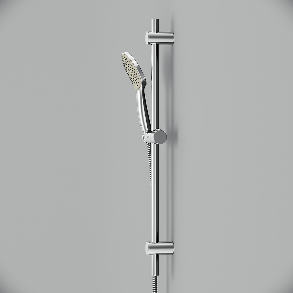 Am.Pm Gem Душевой гарнитур: штанга, шланг, лейка, высота 70 см, цвет: хром глянцевый F0190100