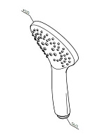 Am.Pm Gem Ручной душ из abs-пластика, 3 режима, цвет: хром глянцевый F0290100