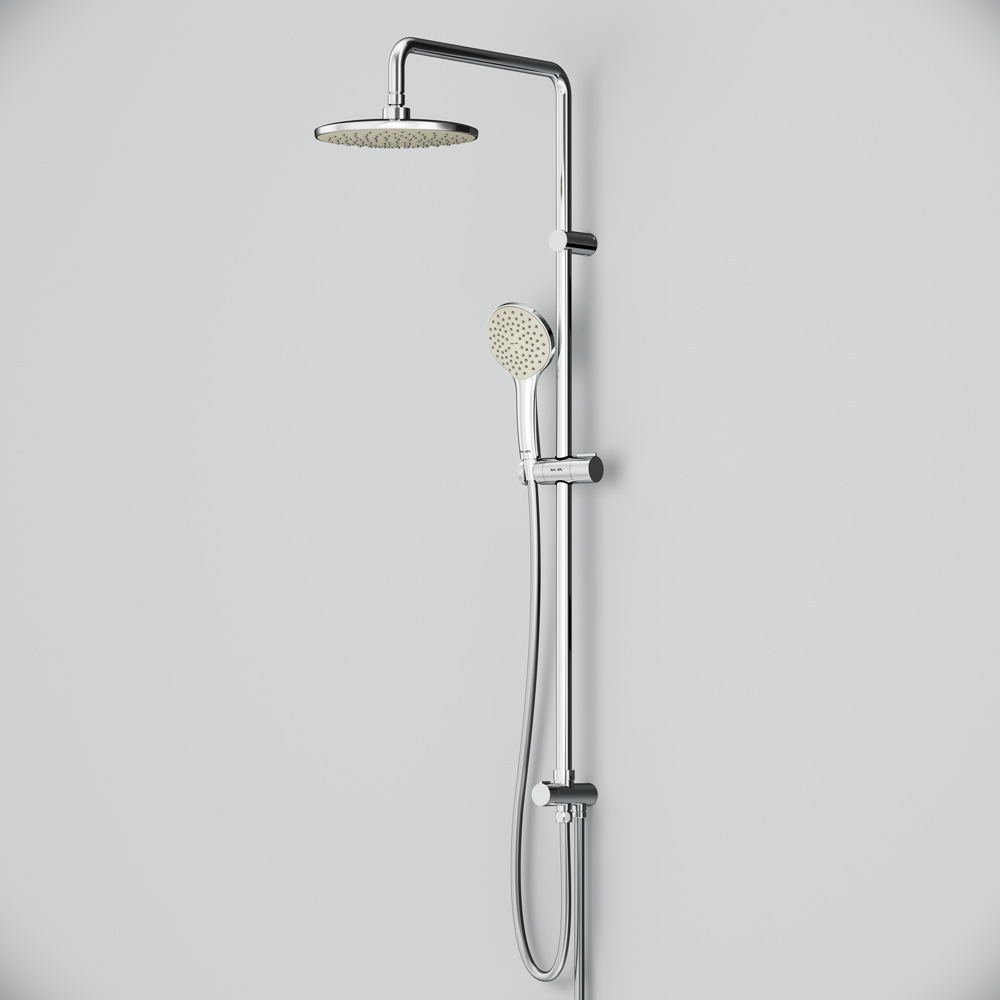 Am.Pm Gem Душевая стойка: верхний и ручной душ, шланг, без смесителя, цвет: хром глянцевый F0790000