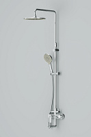 Am.Pm Like Душевая стойка: смеситель, верхний и ручной душ, шланг, цвет: хром глянцевый F0780964