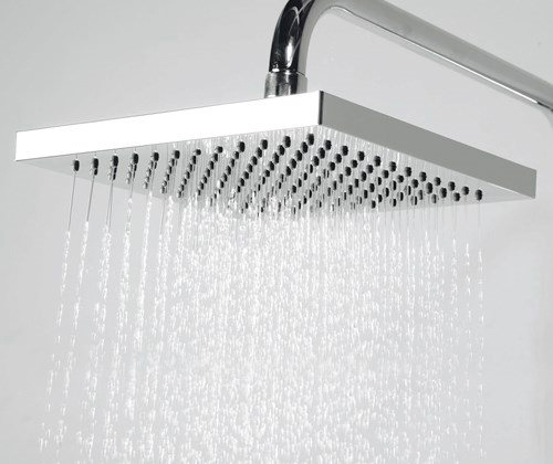 Wasserkraft Душевая стойка: смеситель, ручной душ 3 вида струи, шланг, верхний душ, цвет: хром A017