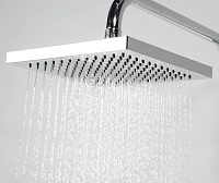 Wasserkraft Душевая стойка: смеситель, ручной душ 3 вида струи, шланг, верхний душ, цвет: хром A017