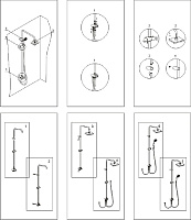 Wasserkraft Душевая стойка: смеситель, ручной душ 3 вида струи, шланг, верхний душ, цвет: хром A017