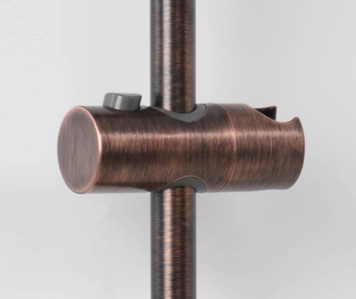 Wasserkraft Душевая стойка: смеситель, ручной душ 1 вид струи, шланг, верхний душ, цвет: бронза A041