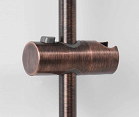 Wasserkraft Душевая стойка: смеситель, ручной душ 1 вид струи, шланг, верхний душ, цвет: бронза A041