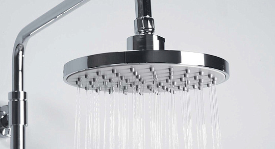 Wasserkraft Душевая стойка: смеситель, ручной душ 1 вид струи, шланг, верхний душ, цвет: хром A12202