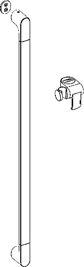 Keuco Edition 400 Душевая штанга 3,5x6x90h см, цвет: хром 51585 010900