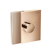 Axor Edge Термостат для душа встраиваемый HighFlow, внешняя часть, цвет: полированное розовое золото 46741300