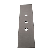 Gessi 316 Bath-Shower Пластина на 3 отв. для бокса, цвет: brushed black metal pvd 54593#707