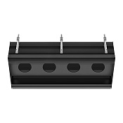 Gessi Binario Профиль линейный 88 cм, для 4 модулей, установка Easy-Fix, цвет: matte black 61127#299
