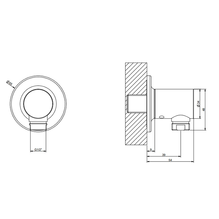 Gessi Inciso Шланговое подключение, цвет: gold PVD 58169#246