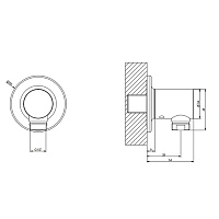 Gessi Inciso Шланговое подключение, цвет: gold PVD 58169#246