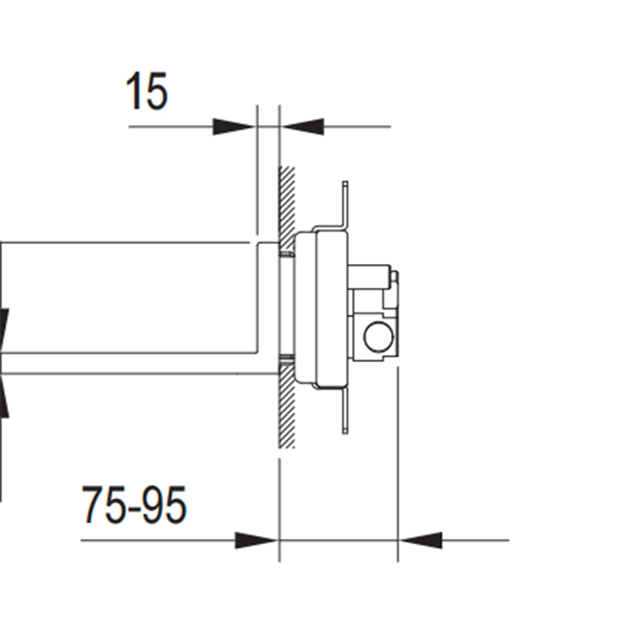 Fantini Acquadolce Внутренняя часть многофункционального верхнего душа L011B 69 00 L003A