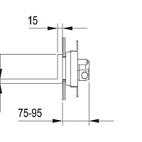 Fantini Acquadolce Внутренняя часть многофункционального верхнего душа L011B 69 00 L003A