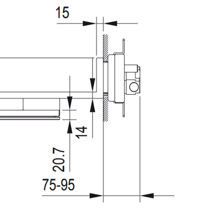 Fantini Acquadolce Внутренняя часть многофункционального верхнего душа 69 00 L002A