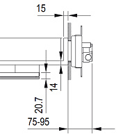 Fantini Acquadolce Внутренняя часть многофункционального верхнего душа 69 00 L002A