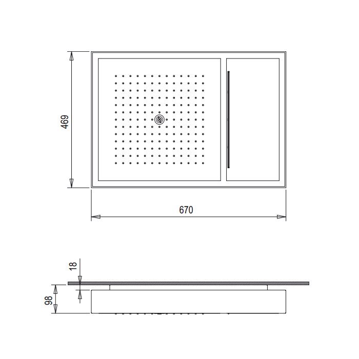 Fantini Acquadolce Панель управления 69 00 L101B