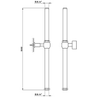 Nicolazzi Doccia Удлинитель для душевой стойки, цвет бронза 5606EXTBZ