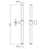 Nicolazzi Doccia Удлинитель для душевой стойки, цвет хром 5606EXTCR