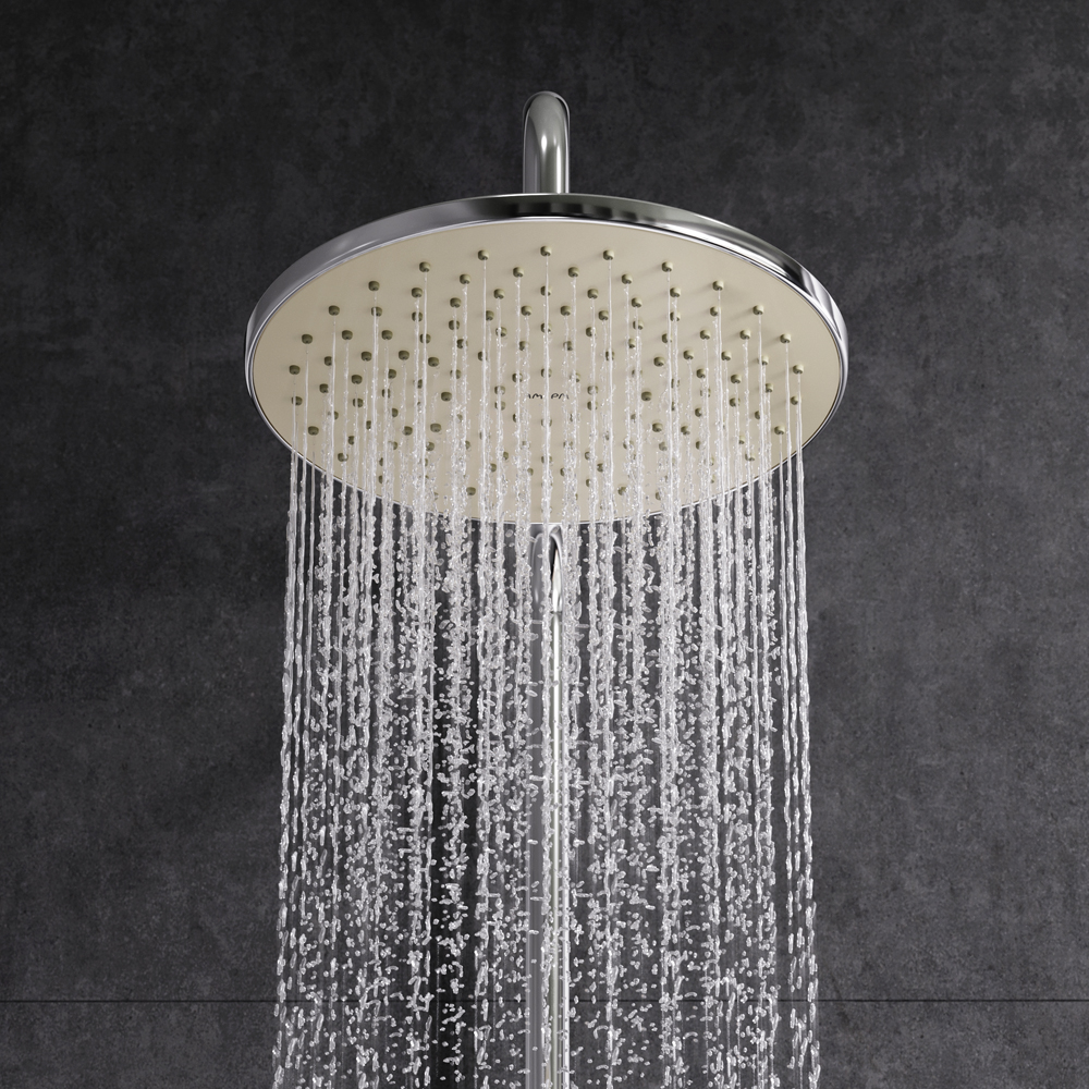 Am.Pm Sunny Душевая стойка: смеситель, верхний и ручной душ, шланг, цвет: хром глянцевый F0785C800