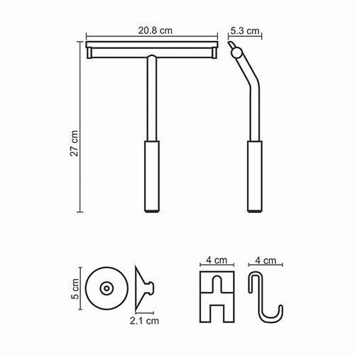 Wasserkraft Скребок для душевой кабины K-211