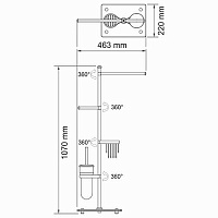 Wasserkraft Комбинированная напольная стойка K-1248