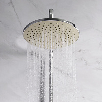 Am.Pm X-Joy Душевая стойка: смеситель, верхний и ручной душ, шланг, цвет: хром глянцевый F40885A94