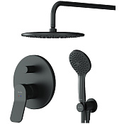 Am.Pm X-Joy Душевой комплект встр. с внутренней частью, верхний душ, 2 потреб., цвет: черный матовый FB85A1RH02